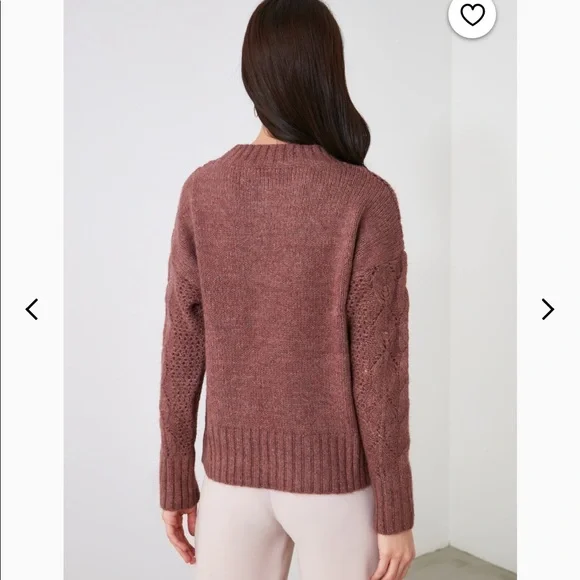 Cable Knit Crewneck Sweater - Picture 3 of 5